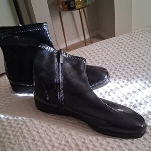 Ron White Patent Ankle Boots